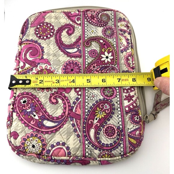 Vera Bradley E-reader/iPad sleeve Paisley meets Plaid retired pattern - Picture 3 of 6